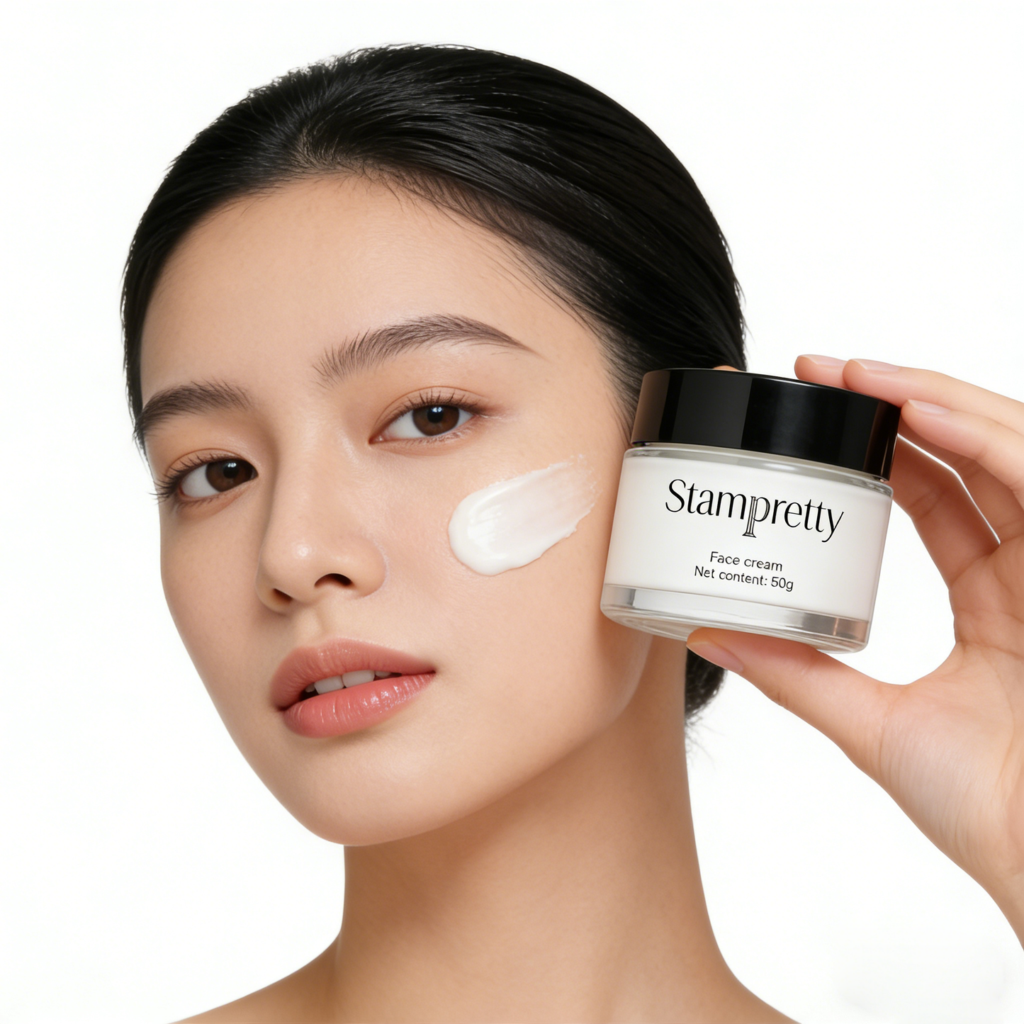 Stampretty Lightweight Glow & Hydrate Face Cream Post-Overnight Brightening | Barrier Repair | Oil-Free Non-Comedogenic