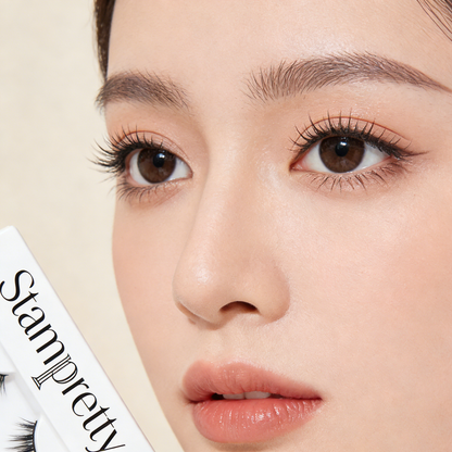 Stampretty Natural 3D Simulation False Lashes - Defined and Separate, Lightweight and Comfortable, Instantly Captivating Eyes.
