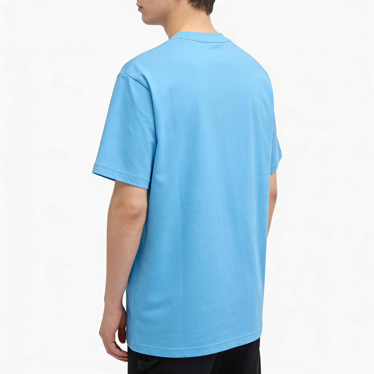 Suchlike Smiley Face Graphic T-Shirt, 90% Cotton Crew Neck Oversized Short Sleeve Tee, Casual Streetwear for Everyday Wear