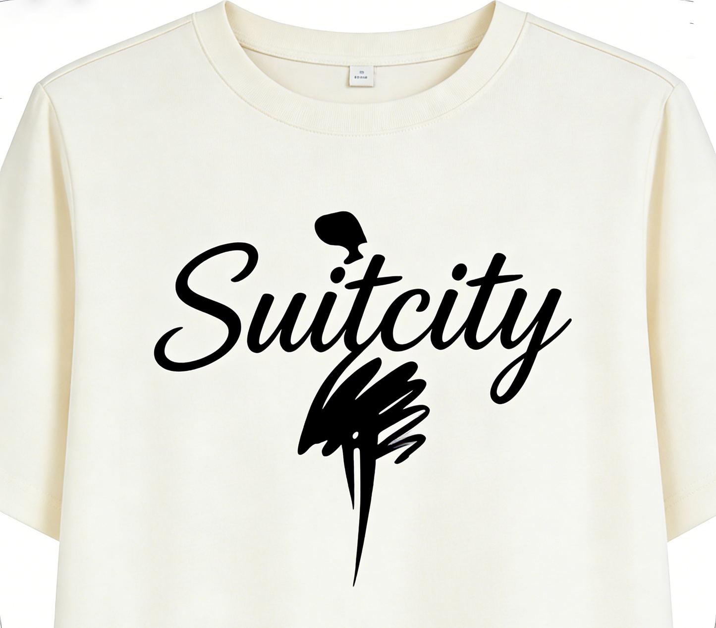 Suitcity Women's Casual Midi T-Shirt Dress, Short Sleeve Loose Fit Crew Neck Dress, Comfortable Breathable Daily Wear for Spring Summer