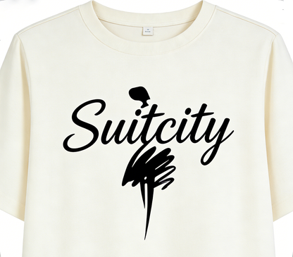Suitcity Women's Casual Midi T-Shirt Dress, Short Sleeve Loose Fit Crew Neck Dress, Comfortable Breathable Daily Wear for Spring Summer