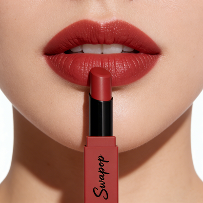 【Swapop Lipstick】—— Elevate Your Lip Look with Satin Finish & Long-Lasting Comfort