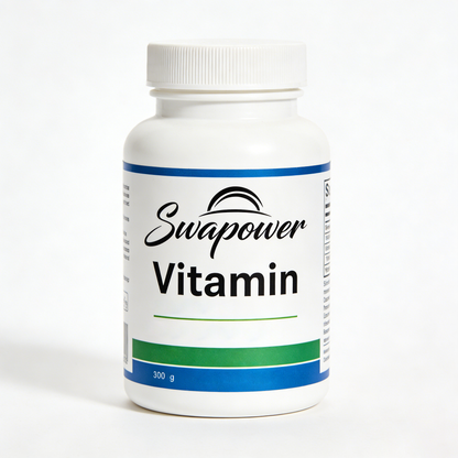 Swapower Daily Multivitamin for Men & Women, 300g - High Absorption Essential Vitamins & Minerals Blend, Supports Immune Energy & Overall Health
