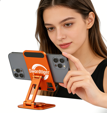 【Swordtiger Foldable Rotatable Smartphone Mount】—— Your Stable & Versatile Viewing Companion