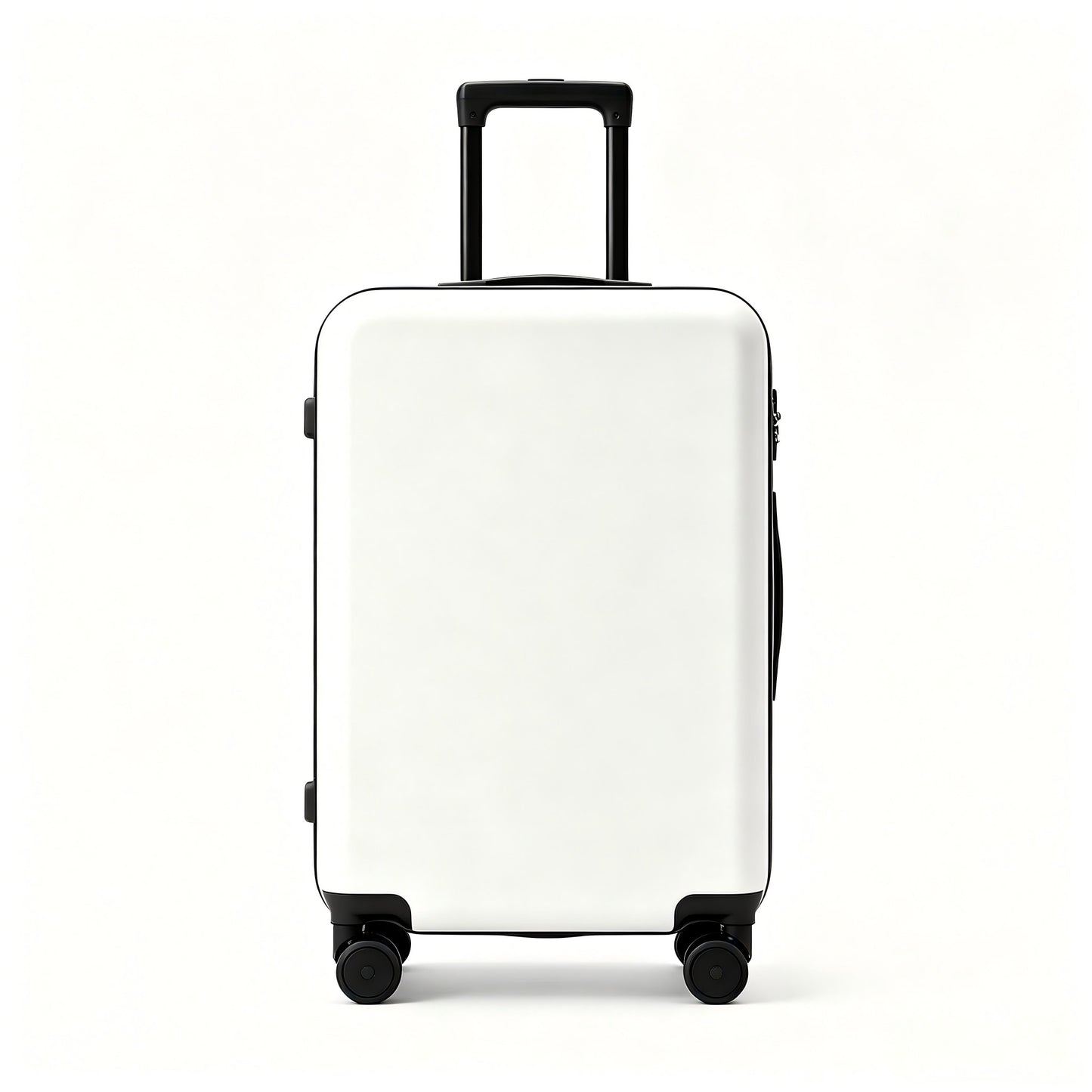 Livera Minimalist White Hard Shell Travelling trunks, Silent Spinner Wheels with TSA Lock,Durable Anti-Crush Travel Luggage for Men & Women