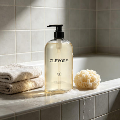 CLEVORY Gentle Moisturizing Bath Foam, Amino Acid Cleansing Formula, Long-Lasting Fragrance Hydrating Body Wash, Large Capacity Family Size for Men and Women