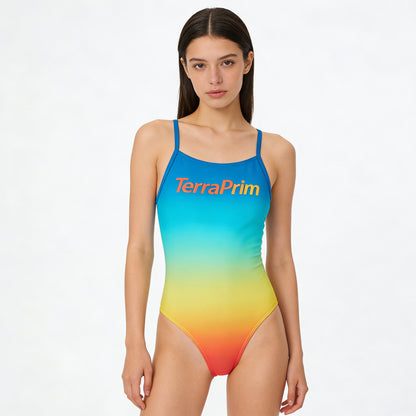 【TerraPrim Gradient One-Piece Swimsuit】—— Vibrant Style & Ultimate Comfort for Water Activities