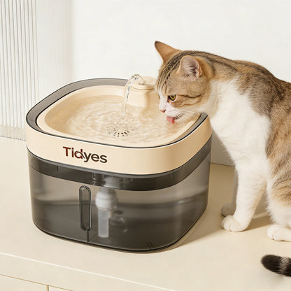 【Tidyes Pet Water Fountain】—— Encourage Natural Drinking Habits for Cats & Dogs