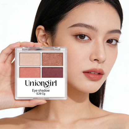 【Uniongirl 4-Color Eyeshadow Palette】—— Your Go-To for Versatile Everyday Eye Looks