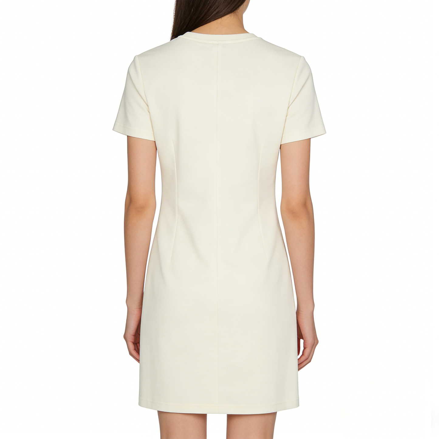 【Lo Usualove Feather Logo T-shirt Dress】—— Effortless Style for Everyday Elegance