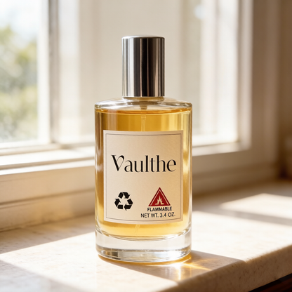 Vaulthe Eau de Parfum - Premium Long-Lasting Fragrance for Men & Women - Sophisticated Woody/Floral/Citrus Notes - Recyclable Glass Bottle - 3.4 oz (100 mL) - Ideal for Special Occasions & Everyday Luxury