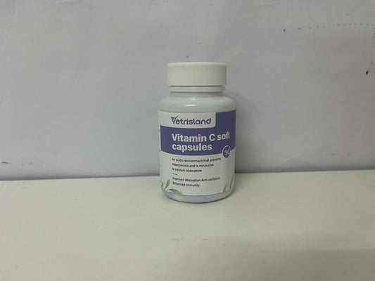 【Vetrisland Vitamin C Soft Capsules】—— Boost Immunity & Support Calcium Absorption
