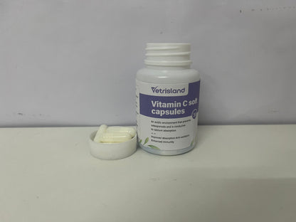 【Vetrisland Vitamin C Soft Capsules】—— Boost Immunity & Support Calcium Absorption