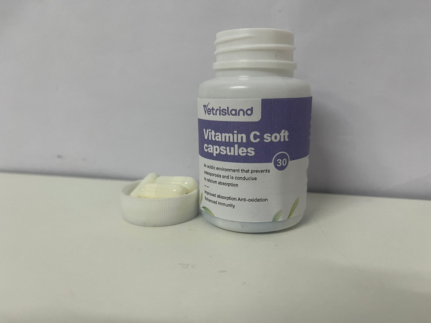 【Vetrisland Vitamin C Soft Capsules】—— Boost Immunity & Support Calcium Absorption