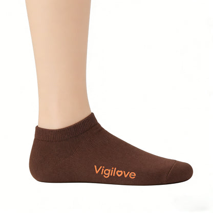 【Vigilove Classic Coffee Ankle Socks】—— Warm Comfort & Stylish Minimalism