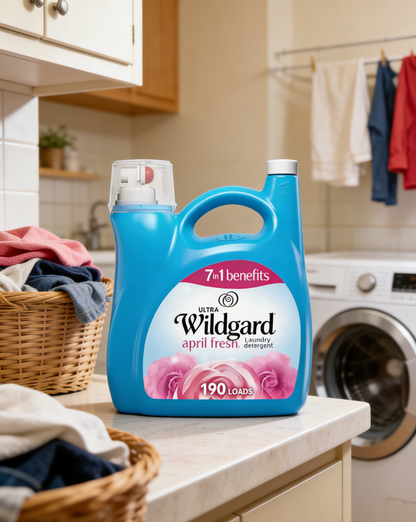 【Wildgard Ultra April Fresh Laundry Detergent】—— Your 7-in-1 Laundry Care Expert