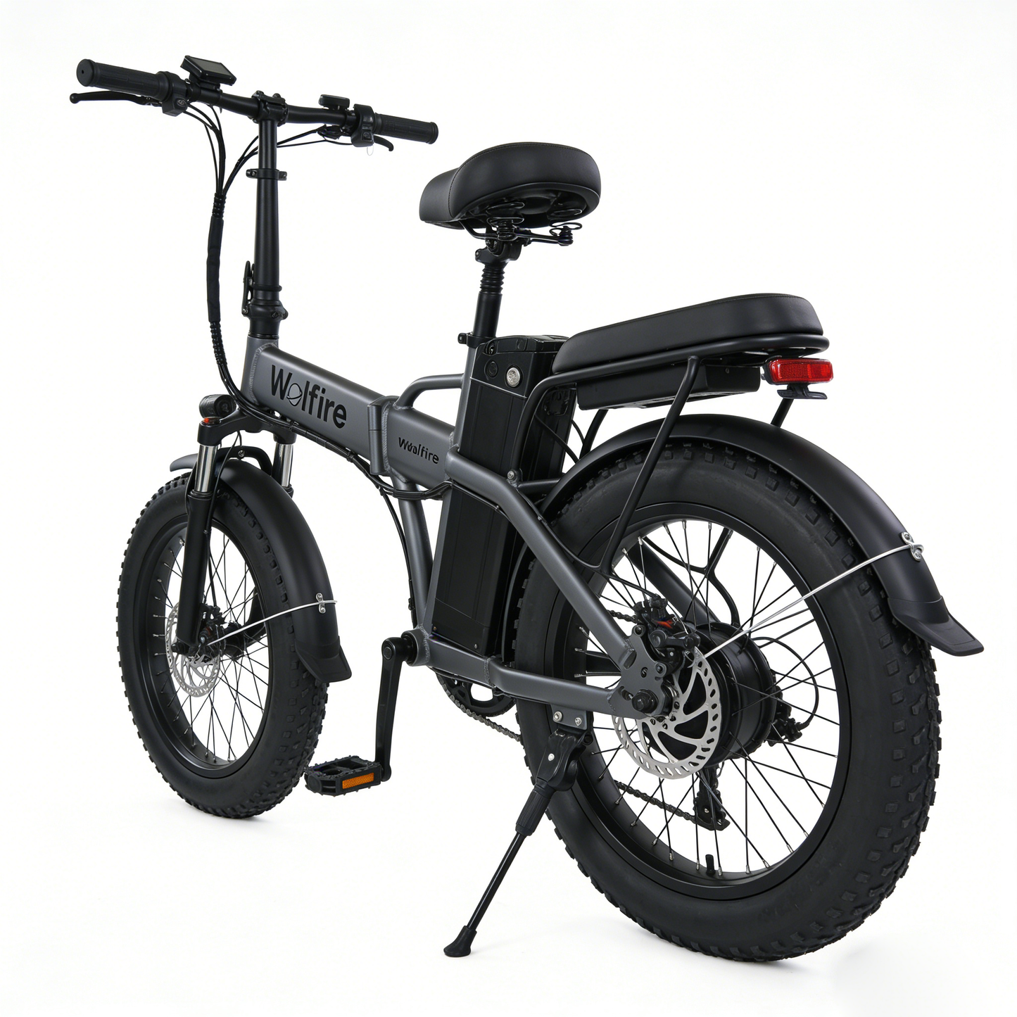 Wolfire Folding Fat Tire Electric Bike (Adult Commuter & Off-Road Model)