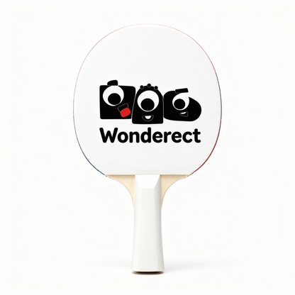 Wonderect Table Tennis Rackets Set of 2, Cute Cartoon Ping Pong Paddles for Beginners, Recreational Table Tennis Bats for Kids & Adults
