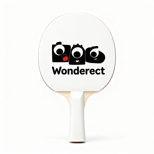 Wonderect Table Tennis Rackets Set of 2, Cute Cartoon Ping Pong Paddles for Beginners, Recreational Table Tennis Bats for Kids & Adults