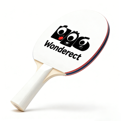 Wonderect Table Tennis Rackets Set of 2, Cute Cartoon Ping Pong Paddles for Beginners, Recreational Table Tennis Bats for Kids & Adults