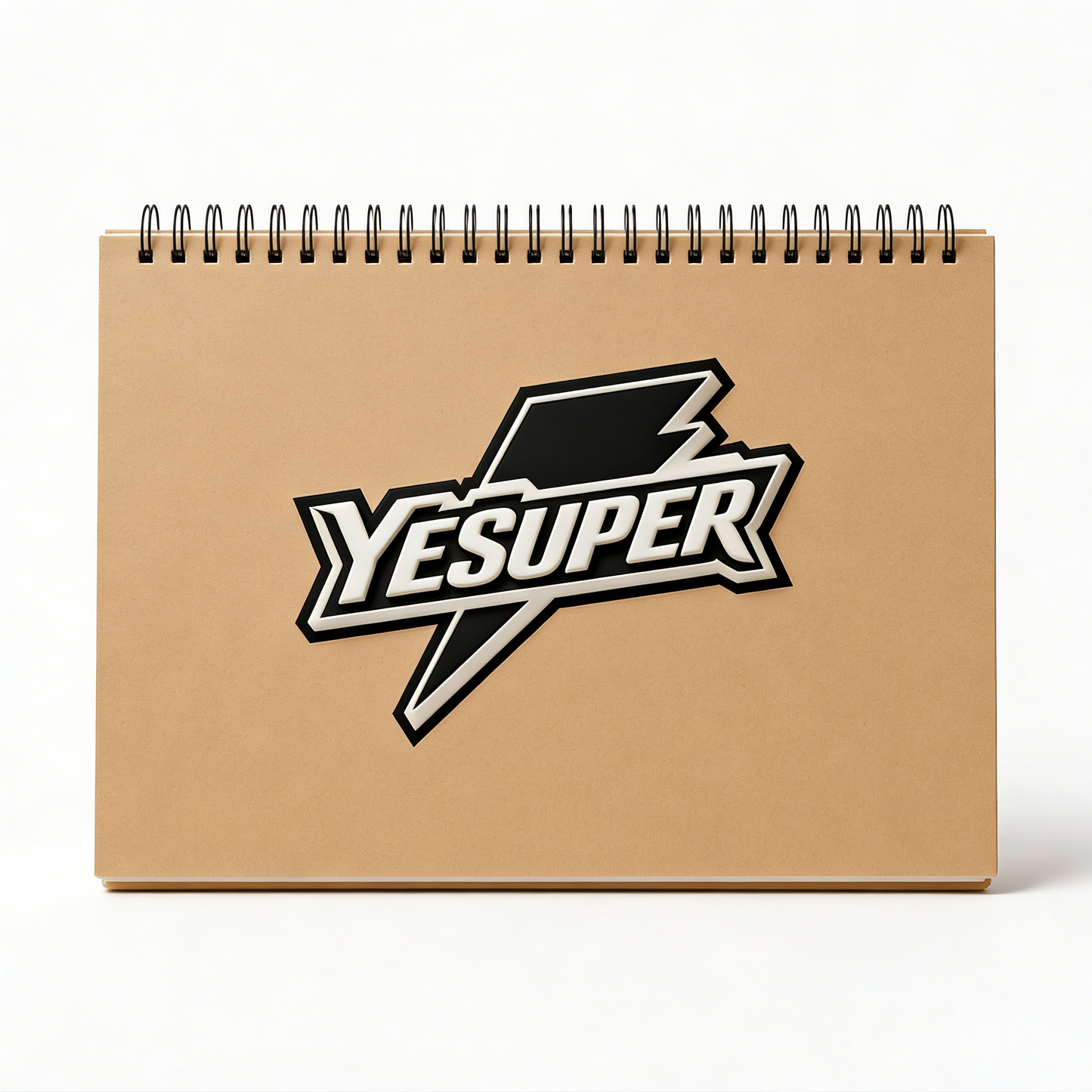 YESUPER Spiral Sketch Book, Kraft Cover Sketch Notebook for Drawing, 360° Lay-Flat Artist Sketchpad for Pencils, Charcoal, Markers, Ideal for Art Students, Illustrators, and Hobbyists