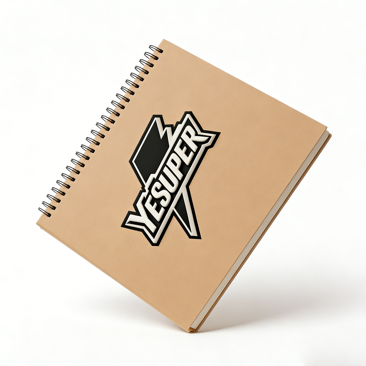 YESUPER Spiral Sketch Book, Kraft Cover Sketch Notebook for Drawing, 360° Lay-Flat Artist Sketchpad for Pencils, Charcoal, Markers, Ideal for Art Students, Illustrators, and Hobbyists
