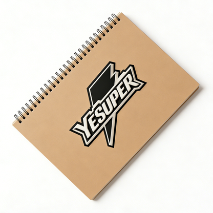 YESUPER Spiral Sketch Book, Kraft Cover Sketch Notebook for Drawing, 360° Lay-Flat Artist Sketchpad for Pencils, Charcoal, Markers, Ideal for Art Students, Illustrators, and Hobbyists