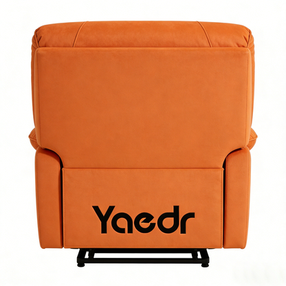Yaedr Luxury Velvet Power Recliner Chair, Adjustable Single Sofa for Living Room & Bedroom, Comfortable Lounge Chair