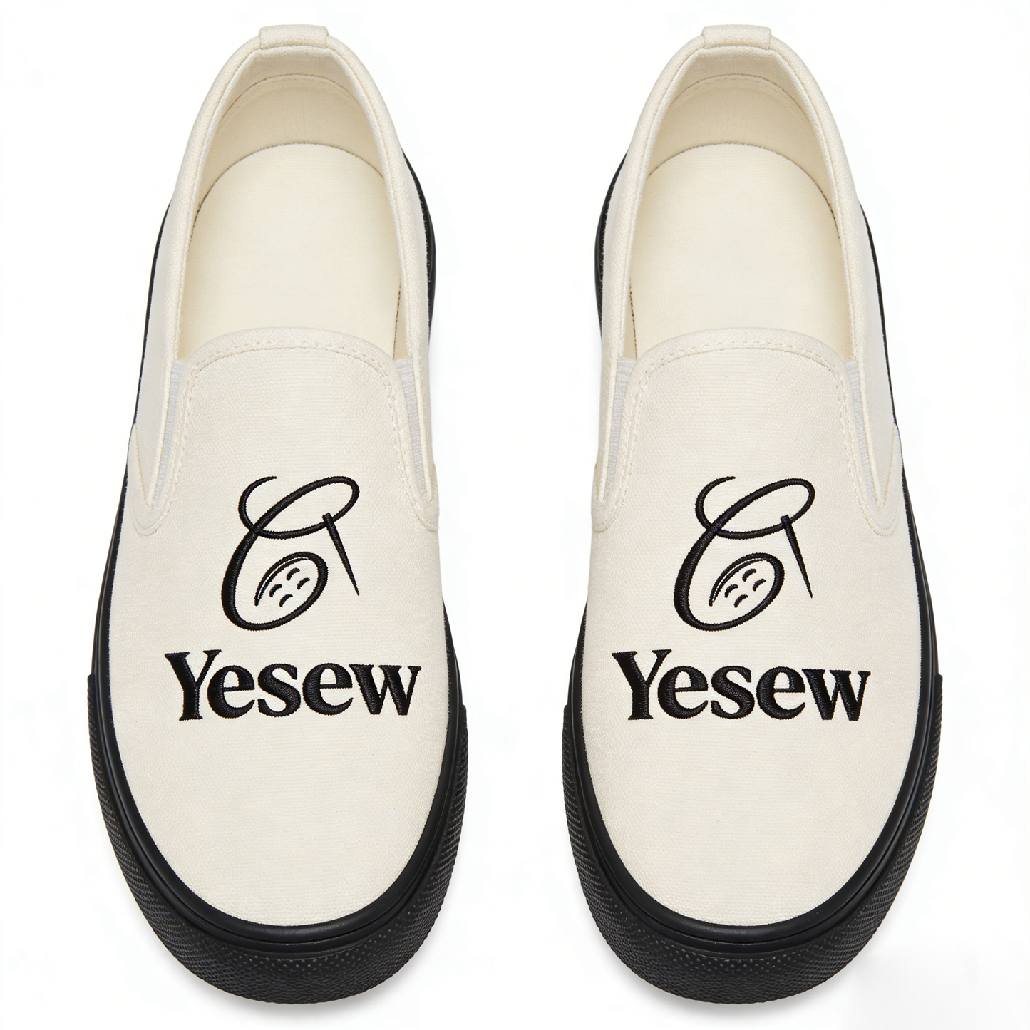 【Yesew Tailoring Logo Canvas Shoes】—— Comfortable & Stylish Step-Out Essential