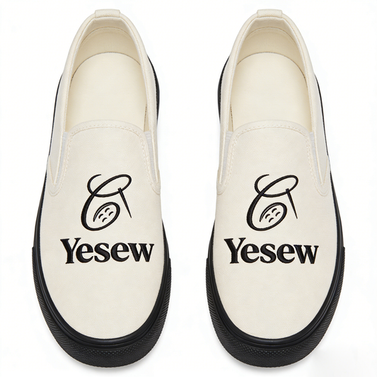 【Yesew Tailoring Logo Canvas Shoes】—— Comfortable & Stylish Step-Out Essential