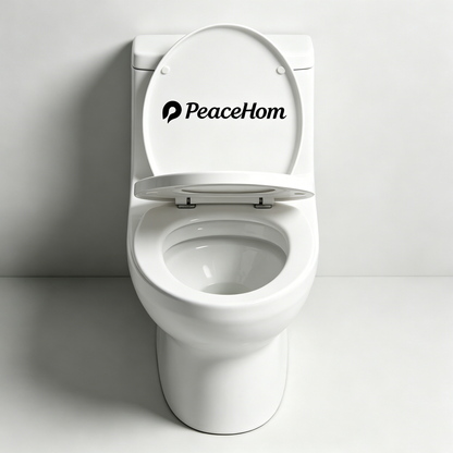 PeaceHom One-Piece Toilet, Powerful Siphon Flush, Quiet & Water-Saving, Modern Standard Ceramic Toilet Bowl for Bathroom, Stain-Resistant & Easy to Clean