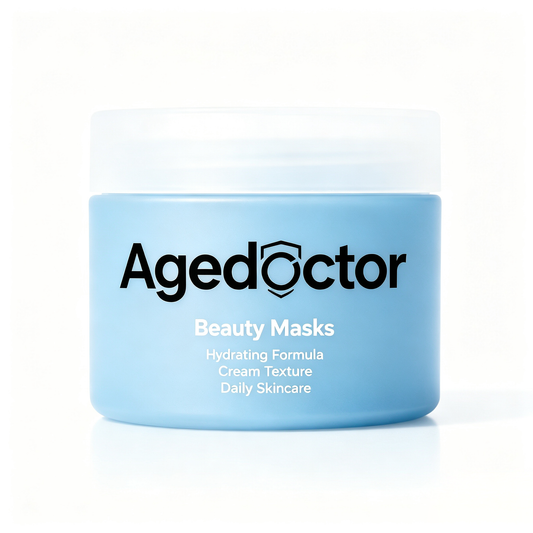Agedoctor Hydrating Cream Beauty Mask, Deep Moisturizing Daily Facial Mask, Soothing Skin Care Mud Mask for Dry Sensitive Skin, Smooth Plumping Cream Mask for All Skin Types