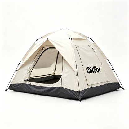 OkFor Instant Pop Up Camping Tent, Waterproof Windproof Automatic Family Tent with Mesh Window, Portable Outdoor Tent for Hiking Beach Travel