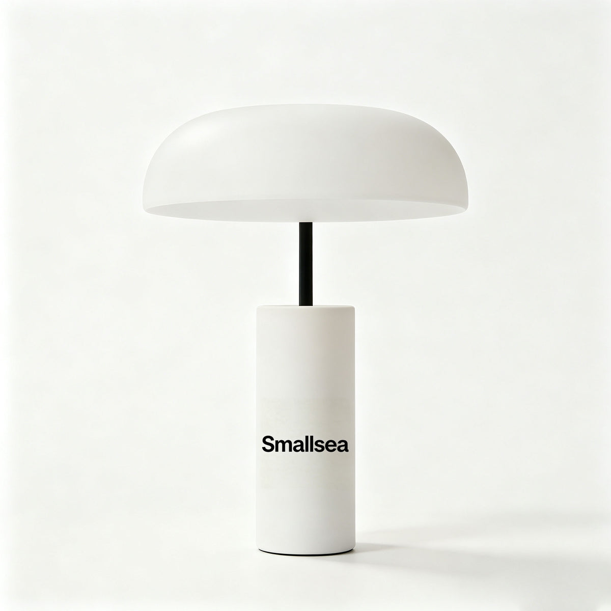 Smallsea Mushroom Table Lamp, Modern Minimalist LED Desk Lamp, Soft Glow Nightstand Lamp for Bedroom, Living Room, Office Decor