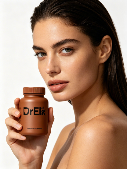 DrElk Natural Organic Herbal Dietary Supplement Capsules, Premium Energy & Immunity Support, Non-GMO, Vegan, 60 Vegetarian Capsules