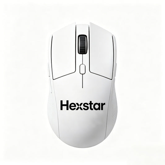 Hexstar Wireless Gaming Mouse, Rechargeable Dual Mode Bluetooth & 2.4G Wireless Computer Mouse, Adjustable DPI, Ergonomic Grip, Anti-Slip Side Grips for PC Laptop Mac Gaming & Office Work