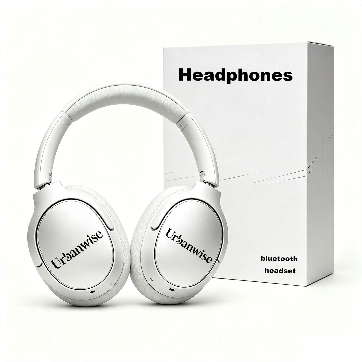 Urbanwise Bluetooth Over-Ear Headphones, Wireless Noise Isolation Headset with Soft Ear Pads, Long Playtime for Travel, Work & Gaming