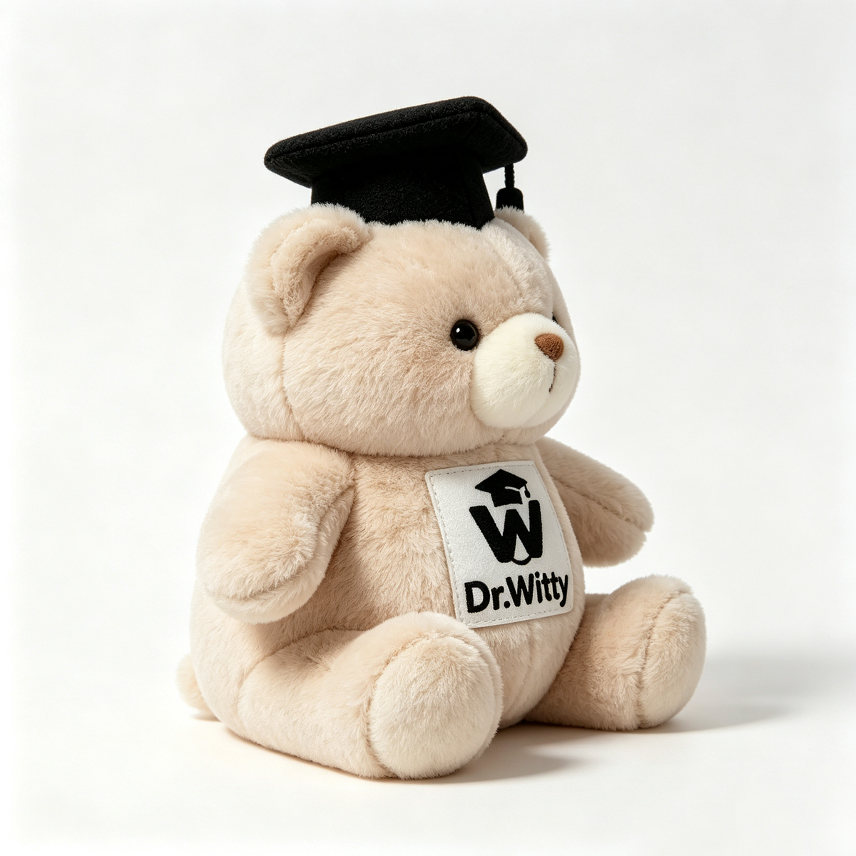 Dr.Witty Cute Sitting Graduation Cap Plush Teddy Bear Premium Soft Stuffed Bear Toy Graduation Keepsake Gift For Students