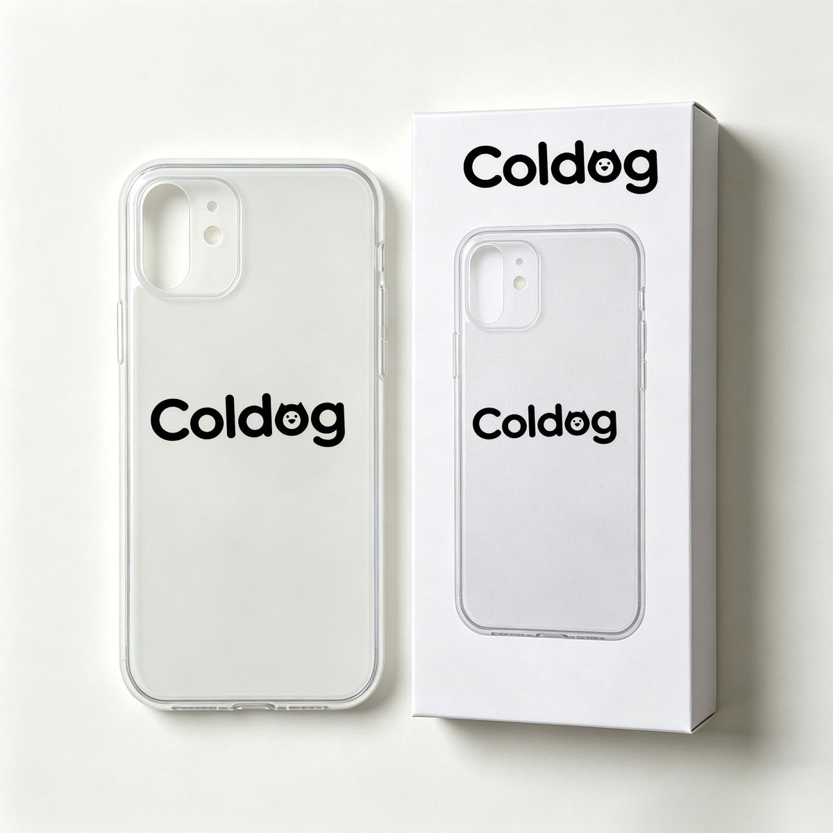 Coldog Clear Phone Case, Slim Transparent Shock‑Absorbing Protective Cover, Flexible Anti‑Yellowing Cell Phone Case for Daily Use