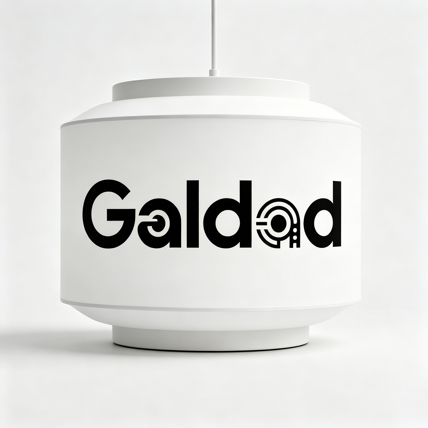 【Galdad Cylindrical Logo Pendant Lamp】—— Ideal Blend of Soft Lighting & Minimalist Decor