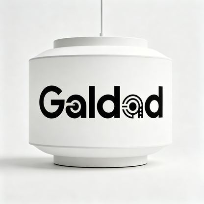 【Galdad Cylindrical Logo Pendant Lamp】—— Ideal Blend of Soft Lighting & Minimalist Decor