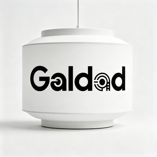 【Galdad Cylindrical Logo Pendant Lamp】—— Ideal Blend of Soft Lighting & Minimalist Decor