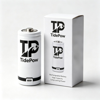 TidePow Rechargeable Batteries, High Capacity Long‑Lasting USB Chargeable Battery, 6‑Pack Multipurpose Replacement Batteries for Household & Electronic Devices
