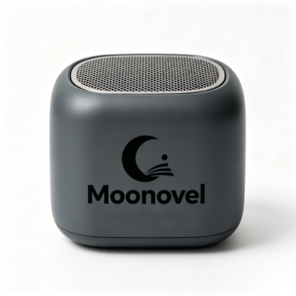 Moonovel Small Wireless Bluetooth Speaker, Personal Stereo Audio Player, Rechargeable, Durable Matte Shell for Camping, Bedroom & Office
