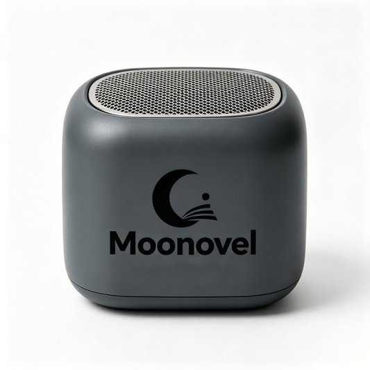 Moonovel Small Wireless Bluetooth Speaker, Personal Stereo Audio Player, Rechargeable, Durable Matte Shell for Camping, Bedroom & Office