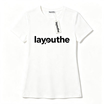 layouthe White Crew Neck Mini T-Shirt Dress for Women, Slim Short Sleeve Casual Cotton Shift Dress Minimalist Everyday Short Dress