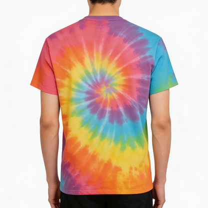 【Slowsay Tie-Dye Snail Logo T-shirt】—— Bold Choice for Casual Style & Comfort