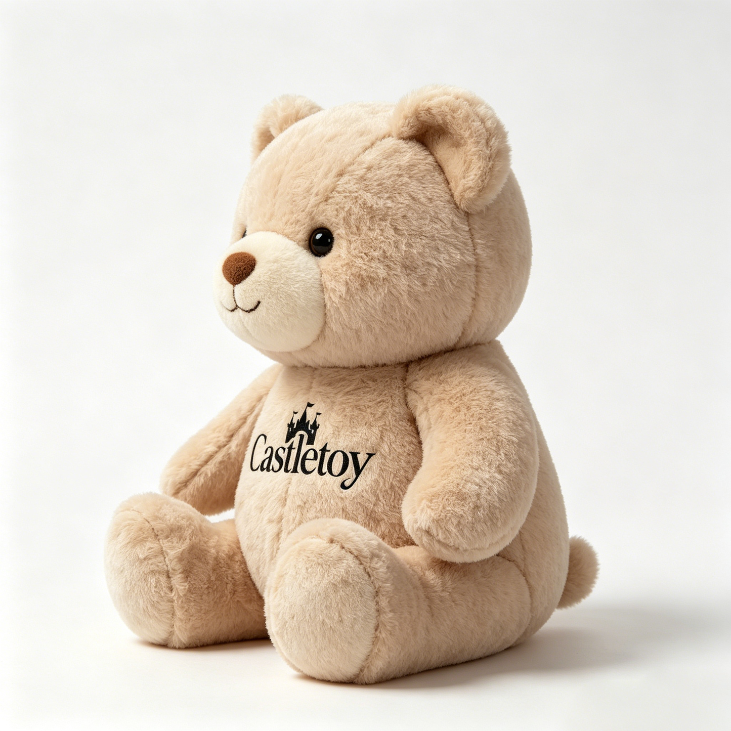 【Castletoy Classic Khaki Teddy Bear】—— Warm Companion Plush Gift for All Ages
