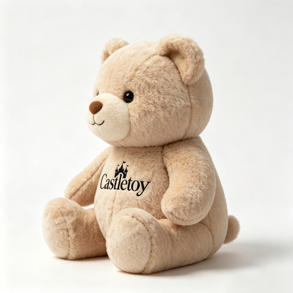 【Castletoy Classic Khaki Teddy Bear】—— Warm Companion Plush Gift for All Ages