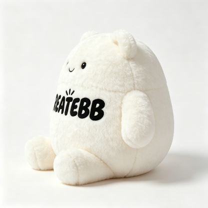CREATEBB Squishmallow-Style Cute Bear Plush Toy, Ultra-Soft Fluffy Stuffed Animal Pillow, Huggable Plushie for Kids & Adults, Perfect Gift for Birthdays, Christmas & Home Decor